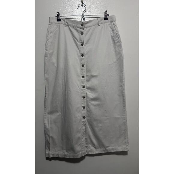 Brooks Brothers Dresses & Skirts - Brooks Brothers Women’s Skirt Beige Classic Button Down 100% Cotton Size 16